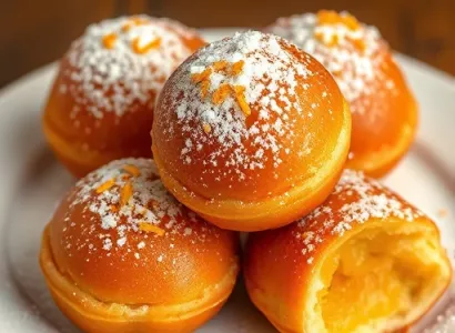 Beignets aux zestes d'orange et au cognac