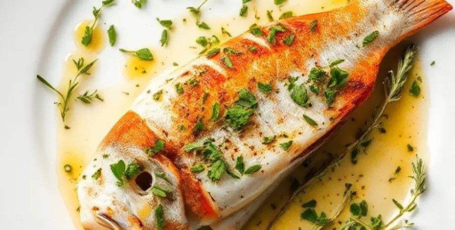 Poisson au four aux herbes