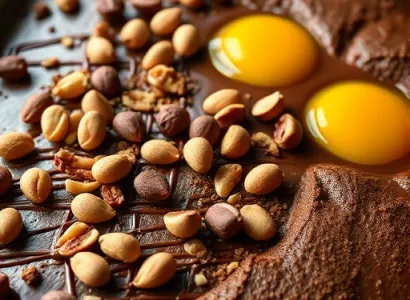 Biscuits au chocolat et noix de Grenoble
