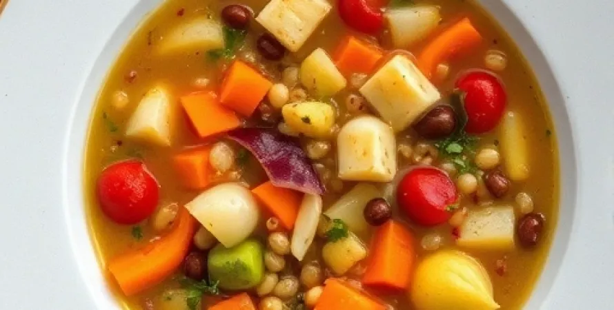 Potage à l'os de jambon