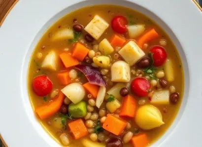 Potage à l'os de jambon