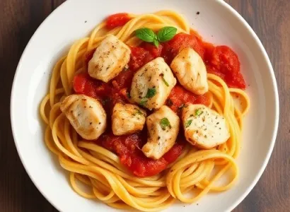 Pâtes italiennes au poulet
