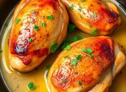 Cuisses de poulet au beurre et au soja