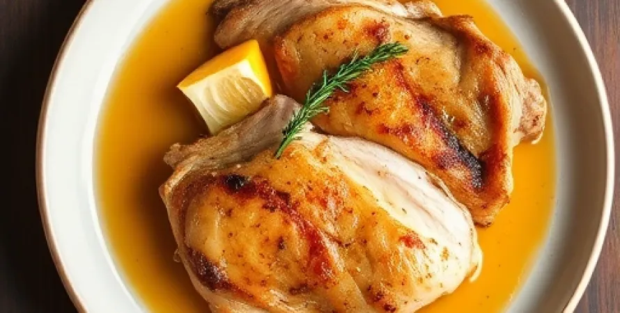 Poulet au citron et au miel