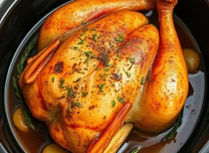 Poulet rôti au crock-pot
