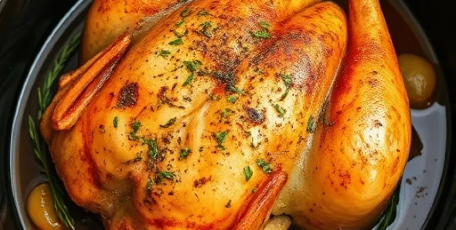 Poulet rôti au crock-pot