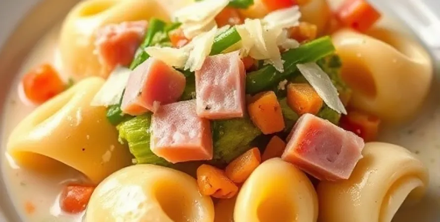 Tortellini crèmeux printanier