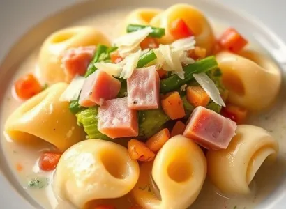 Tortellini crèmeux printanier