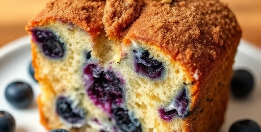 Gâteau au yogourt et aux bleuets