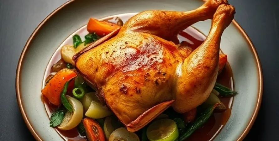 Poulet aux légumes sauce aigre-douce