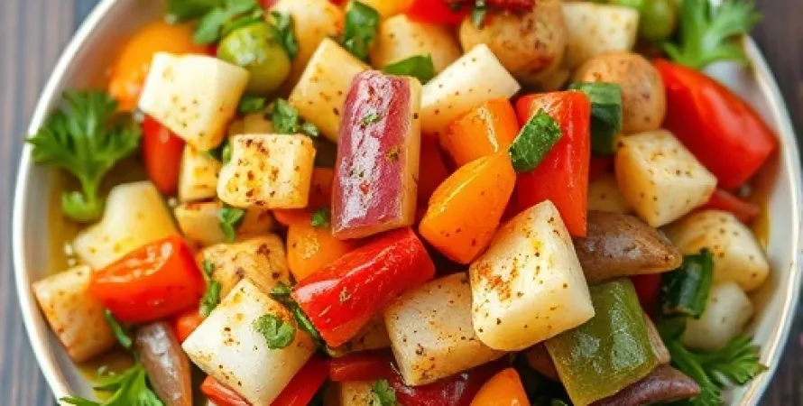 Légumes marinés mélangés