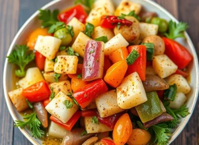 Légumes marinés mélangés