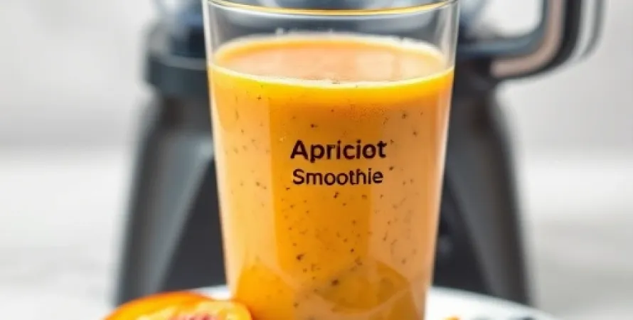 Smoothie abricot, mangue et myrtille