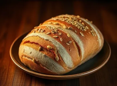 Pain de blé complet au lin et tournesol