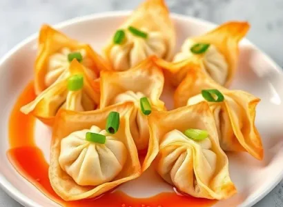 Wontons de crabe