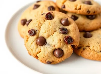 Cookies au chocolat et raisins