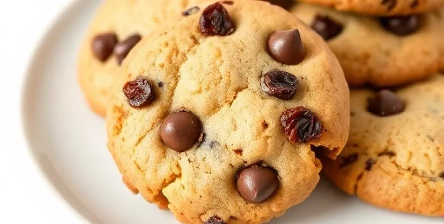Cookies au chocolat et raisins