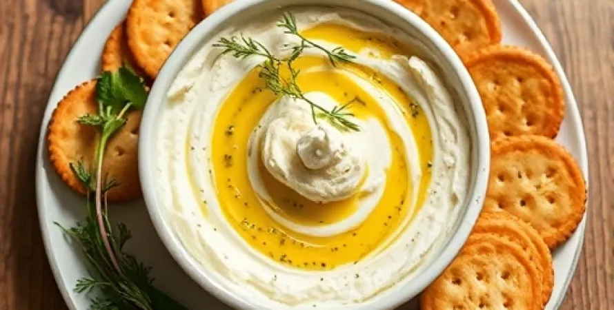 Crème d'ail et d'herbes