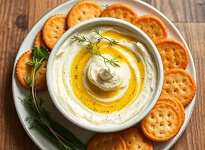 Crème d'ail et d'herbes