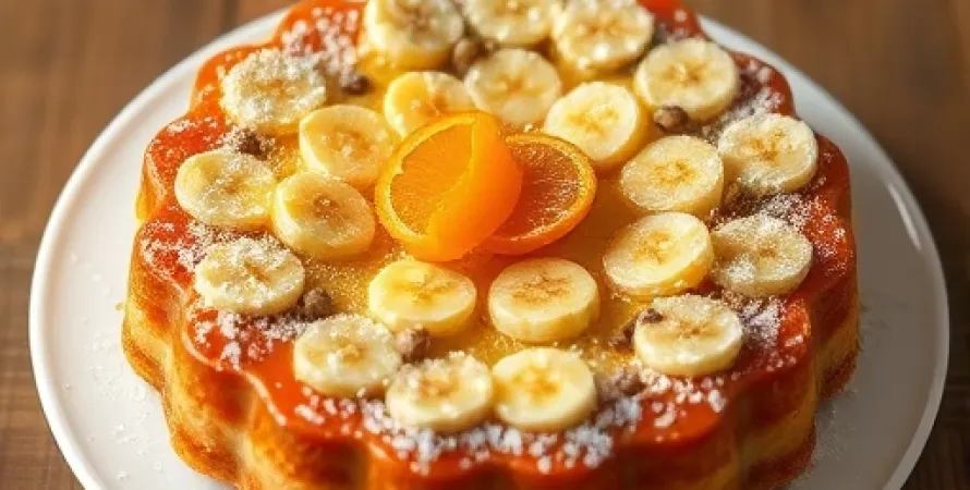 Gâteau à la banane et à l'orange