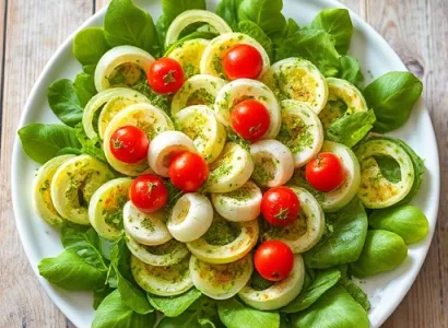 Salade de pastèque aux herbes fraîches