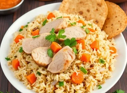 Pilaf de dinde au riz basmati