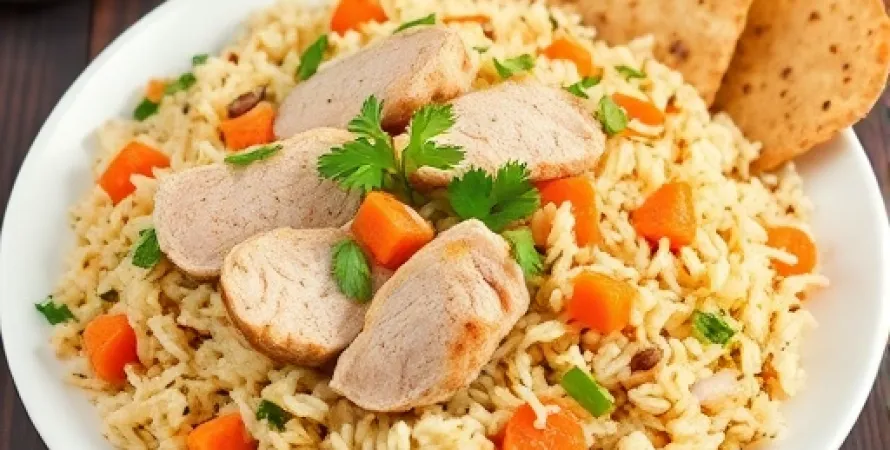 Pilaf de dinde au riz basmati