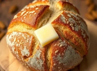 Pain au levain aux trois céréales