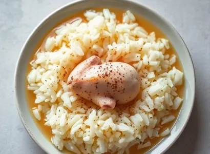 Riz cuit au micro-ondes