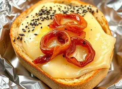 Pain au pavot et fromage suisse