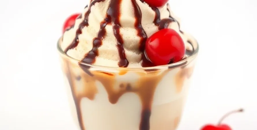 Glace café cerise au chocolat