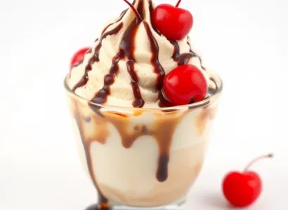 Glace café cerise au chocolat