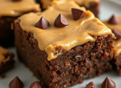 Brownies au chocolat et beurre de cacahuète