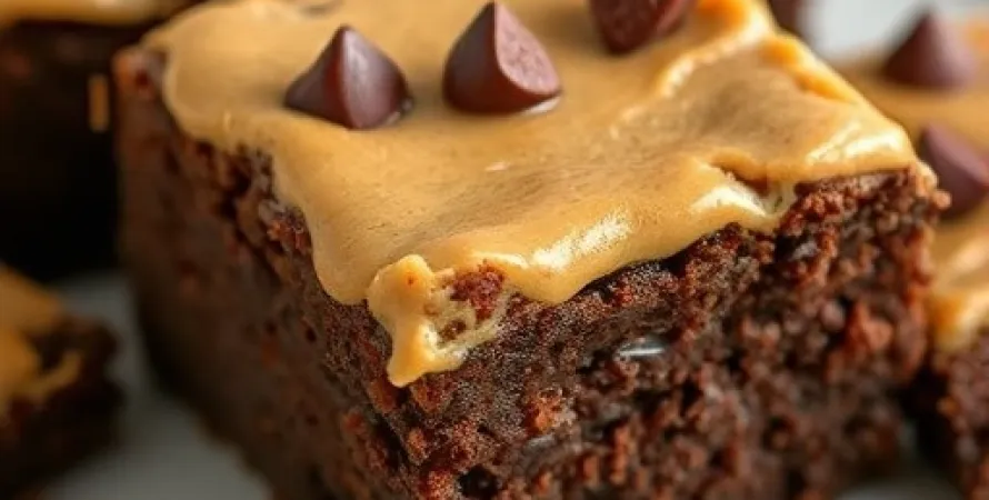 Brownies au chocolat et beurre de cacahuète