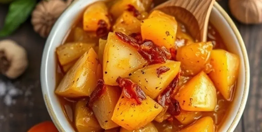 Chutney de pomme et abricot