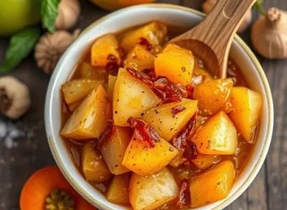 Chutney de pomme et abricot