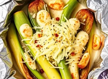 Poireaux au parmesan
