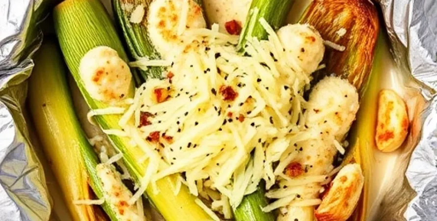 Poireaux au parmesan