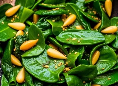 Poêlée d'épinards au garlic