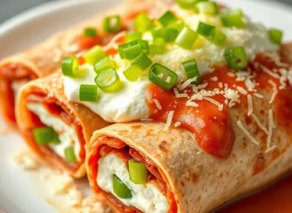 Rolls de boeuf à la crème de fromage