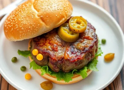 Burgers aux cornichons