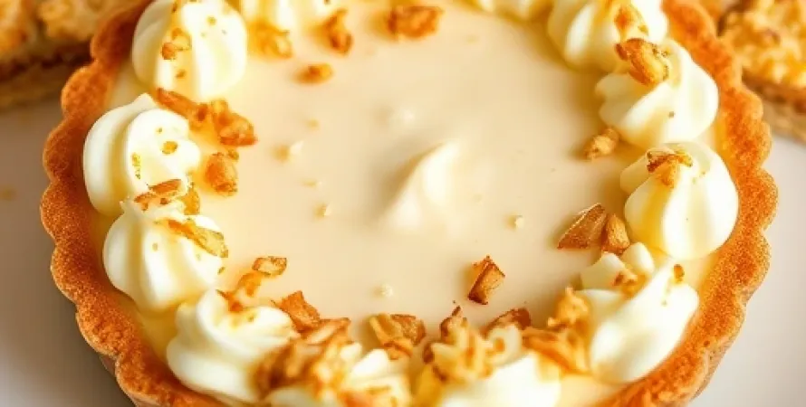 Tarte à la crème de noix de coco