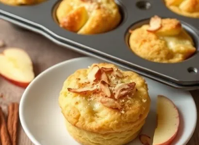 Biscuits au fromage de ricotta et pomme