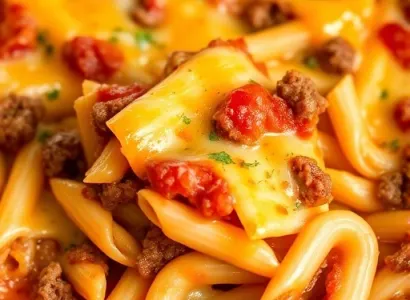 Pâtes Tex-Mex au fromage