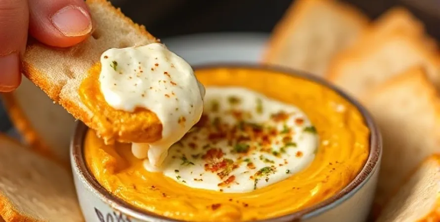 Dip au chou frisé et Asiago