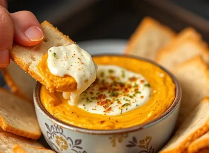 Dip au chou frisé et Asiago