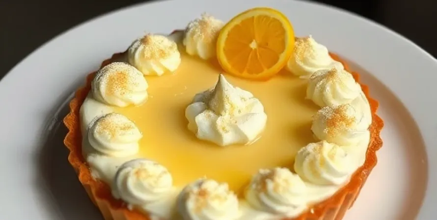 Tarte aux myrtilles crémeuse