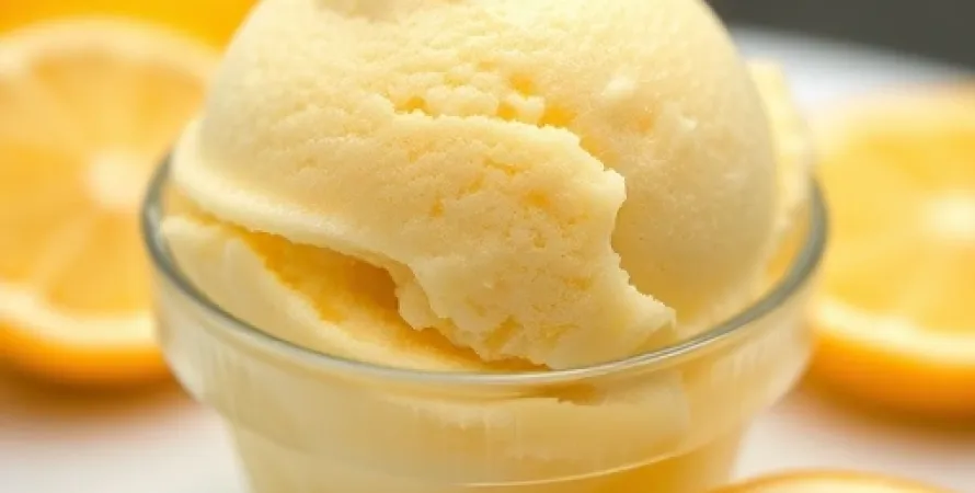 Glace citron vert sans crème