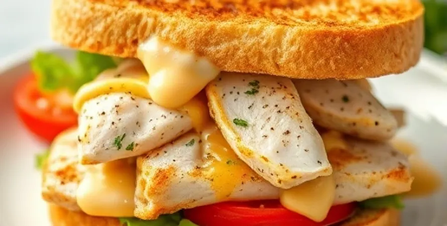 Sandwichs au poulet au poivre de citron