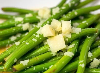 Haricots verts au parmesan